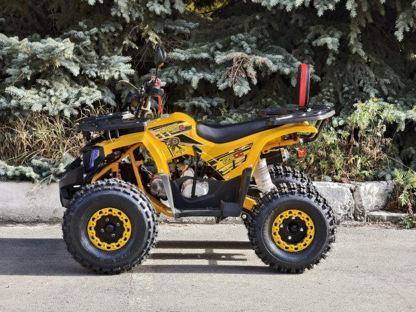Квадроцикл детский R - MOTO (Р - Мото) Lion 110 A желтый (машинокомплект) | Мототека