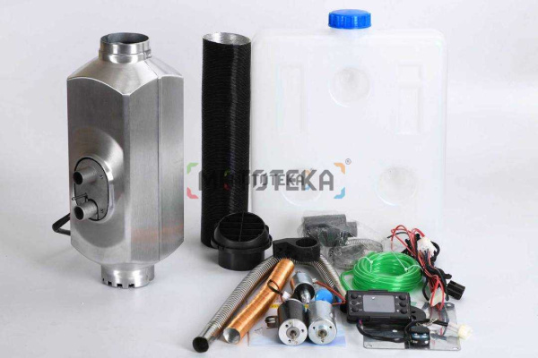 Отопитель дизельный автономный Kyoda (Кьёда) XD-16 без корпуса (Фен Алюминий) 12 вольт 5кВт