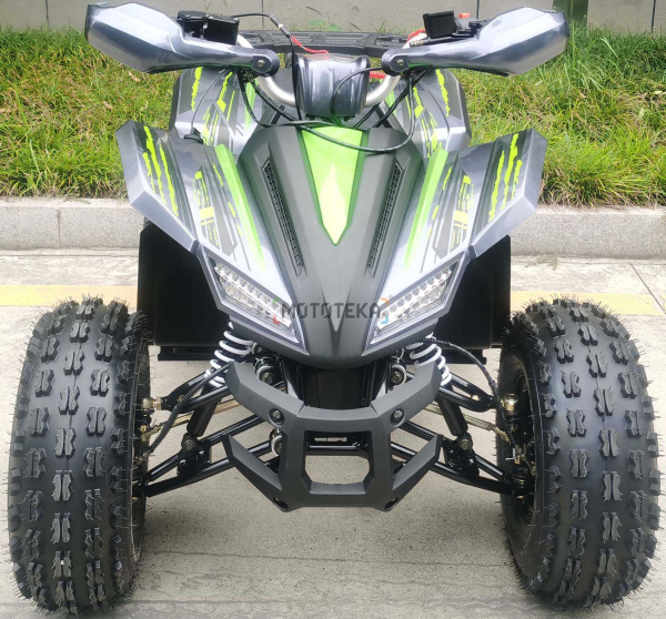 Квадроцикл детский Racer (Рейсер) RC125 Raptor чёрный/зелёный (машинокомплект) | Мототека