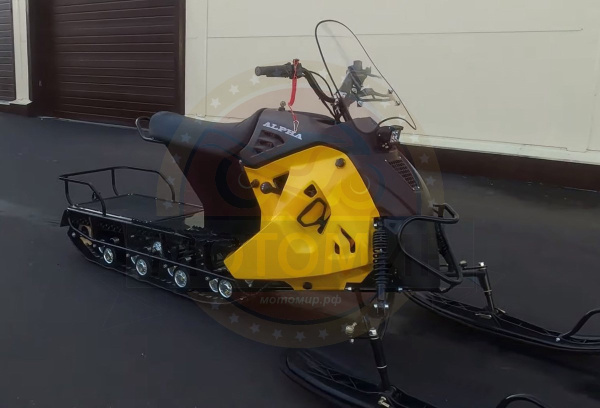 Снегоход Лидер Альфа 3 Long 20 л.с. жёлтый (машинокомплект) | Мототека